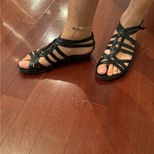 Black Strappy Sandals